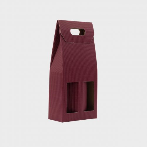 2 Bottle Fluted Gift Box with Windows Camber Wines